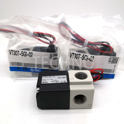 VT307V-5G1-02 SMC Válvulas solenoides Válvulas electromagnéticas Certificado CE SS316