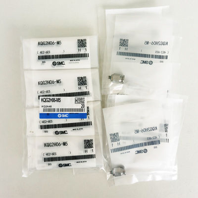 KQG2H06-M5 Conector masculino empuje para conectar accesorios con sellador de hilo, SS316