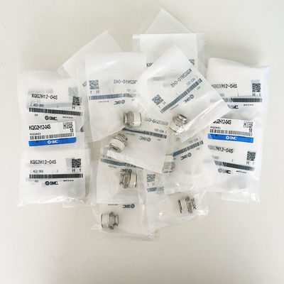 KQG2H12-04S Conector masculino empuje para conectar accesorios con sellador de rosca, SS316