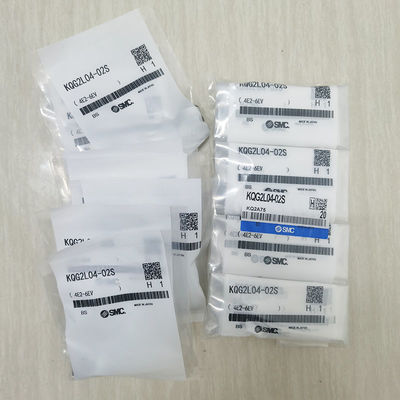 KQG2L04-02S Empuje para conectar accesorios neumáticos Libre de grasa 1,0 MPa