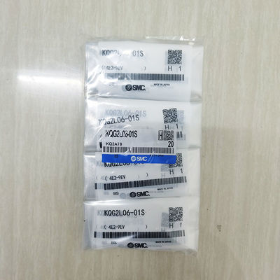 SS316 Enlace de tubería de gas roscado en forma de L KQG2L06-01S SMC IOC