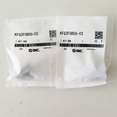 SMC KFG2F0806-03 SS316 Conector de tubos de inserción Unión femenina
