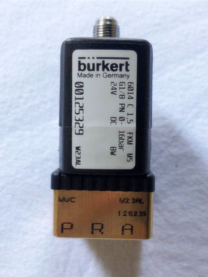 Burkert 00125329 3/2 Válvula de solenoide de vía 16 Bar 24v Normalmente cerrada G1/8