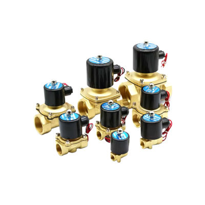 2W040-10 válvula de solenoide de operación directa de 2 vías de latón 3/8 pulgadas
