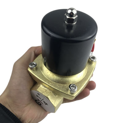 Normalmente abierto 2W350-35 1 1/4 pulgadas de latón puro válvula de solenoide de agua válvula de aire NO