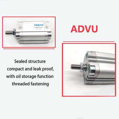 Con un cilindro compacto ADVU-25-20-A-P-A - Festo