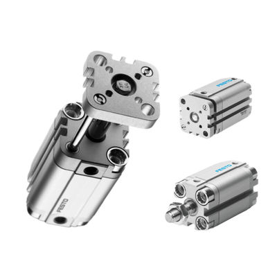 ADVUL-50-80-P-A cilindro neumático con cañón de aluminio y extremo de varilla de hilo masculino