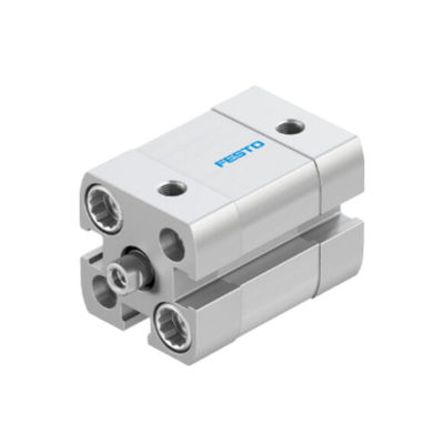 ADN-12-5-A-P-A cilindro neumático de pistón de la serie ADN de doble acción de 20 mm de carrera de 12 mm de barra de aleación de aluminio forjado