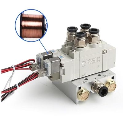 SY5220-5LZD-C4 Válvula de solenoide SMC 2 posición doble DC24V con un solo toque Tamaño del puerto Ø4
