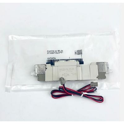 SMC SY5220-5LZD-01 DC24V Tamaño de puerto 1/8 Tubo de hilo de válvula de solenoide neumático 2 Posición Doble