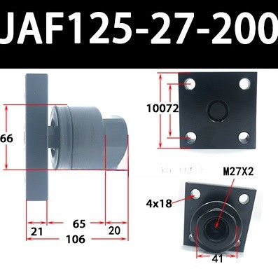 JAF125-27-200 M27x2 Tamaño nominal para la compatibilidad del cilindro de aire Diseño simple