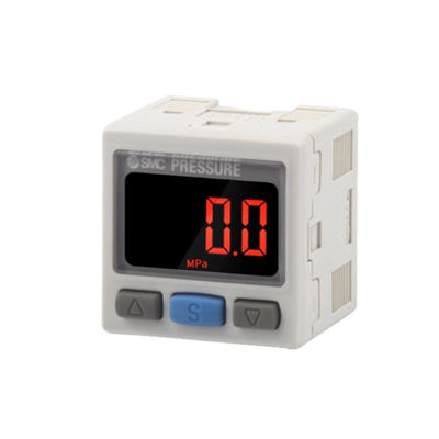 ZSE30A-01-C SMC Interruptor de presión digital Presión de vacío R1/8 pantalla de 2 colores PNP colector abierto 2 salidas