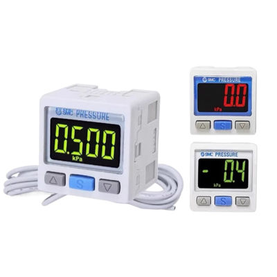Interruptor de presión digital SMC ZSE30A-01-A Presión de vacío R1/8 pantalla de 2 colores NPN colector abierto 2 salidas
