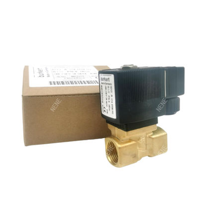 00126202 Burkert válvula solenoide G1/8 2.5 Agujero de flujo AC24V 8W 6014 D Cuerpo de válvula de latón normalmente abierto 32 * 32 0~6bar
