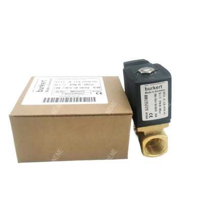 00126202 Burkert válvula solenoide G1/8 2.5 Agujero de flujo AC24V 8W 6014 D Cuerpo de válvula de latón normalmente abierto 32 * 32 0~6bar