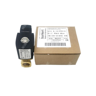 Válvula de solenoide Burkert 00126217 6014 C Normalmente cerrada G1/8 1,5 Agujero de flujo AC24V 8W Cuerpo de válvula de acero inoxidable 0~16bar