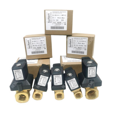 Válvula de solenoide Burkert 00126217 6014 C Normalmente cerrada G1/8 1,5 Agujero de flujo AC24V 8W Cuerpo de válvula de acero inoxidable 0~16bar