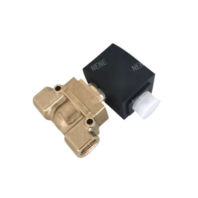 Válvula electromagnética 00126161 burkert 6014 D Acción directa Conexión de la placa inferior Normalmente abierta 2.0 Agujero de flujo DC24V 8W Cuerpo de válvula de latón 0~10bar