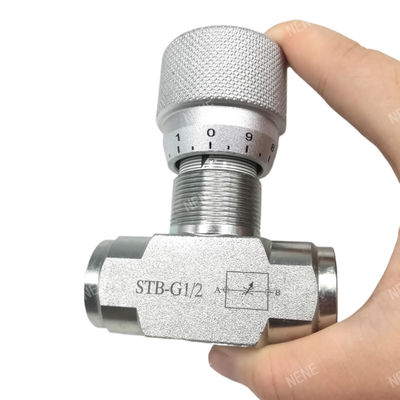 Válvula de aceleración STB-G1/2 Válvula de control de flujo resistente a la alta presión STB Válvula de aceleración hidráulica