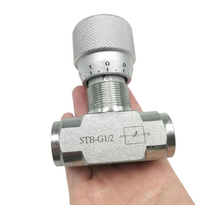 Válvula de aceleración STB-G1/2 Válvula de control de flujo resistente a la alta presión STB Válvula de aceleración hidráulica