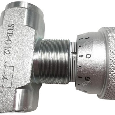 Válvula de aceleración STB-G1/2 Válvula de control de flujo resistente a la alta presión STB Válvula de aceleración hidráulica