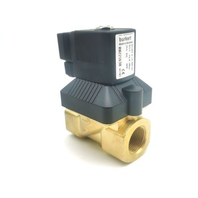 BURKERT 20022979 Tipo de brisa de acción directa Conexión de la placa inferior 2/2 Normalmente cerrado FKM Cuerpo de válvula de latón sellado 24VDC