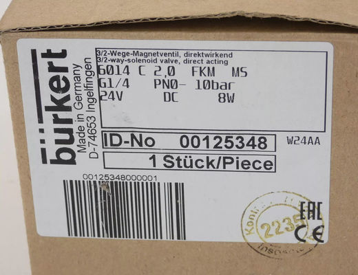 Los sistemas de control de fluidos de Burkert - 125348 - Válvula solenoide, 6014 00125348