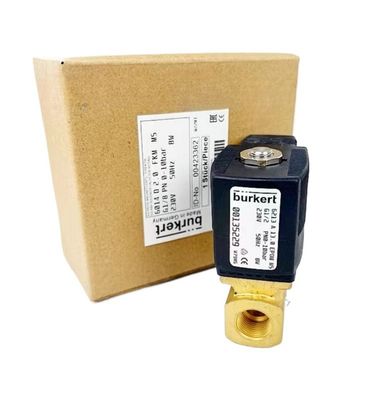 BURKERT Válvula de solenoide 00308502 5404 G1/2 2/2 Normalmente cerrado sello FKM AC220V 8W 1-50bar