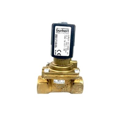 Válvula de solenoide Burkert 00308508 Sello FKM G1 2/2 cerrado normalmente 25 agujeros de flujo AC220V 8W 1-40bar