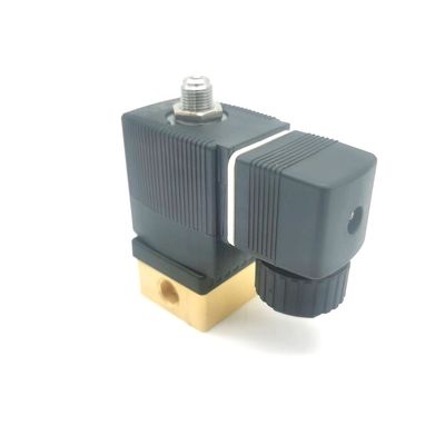 2/2 Normalmente abierto 00295651 Burkert Válvula de solenoide 20 agujeros de flujo FKM (lábido fluorado) Cuerpo de válvula de latón sellado AC220V 8W 1-25bar