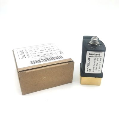 2/2 Normalmente abierto 00295651 Burkert Válvula de solenoide 20 agujeros de flujo FKM (lábido fluorado) Cuerpo de válvula de latón sellado AC220V 8W 1-25bar