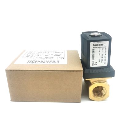 Cuerpo de latón de la válvula de Burkert 00308120 G1 2/2 Normalmente abierto 25 Agujero de flujo FKM (Fluorrubber) Sello 8W 1-25bar