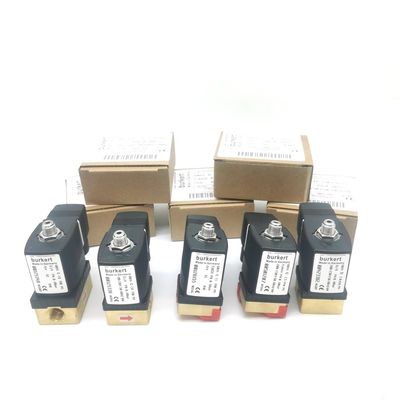00134240 BURKERT 6013 Tipo de acción directa G1/8 pulgadas 2/2 Normalmente cerrado 2.5 Agujero de flujo FKM Cuerpo de válvula de latón sellado 24VDC 8W 0~10bar