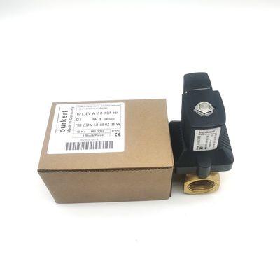 Válvula de solenoide Burkert Sello FKM 00126091 24VDC 8W 0~6bar 6013 Tipo de acción directa G1/8 pulgadas 2/2 Normalmente cerrado 3.0 agujero de flujo