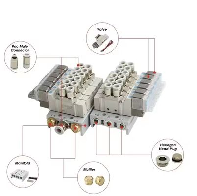 Las válvulas solenoides SMC de 5 puertos SY3220-5LZD-C6