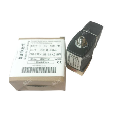 G1/4 Burkert Solenoide Valve 00125302 6013 Tipo de acción directa 2/2 pulgadas Normalmente cerrado 3.0 Agujero de flujo FKM Cuerpo de válvula de latón sellado 24VAC 8W 0~10bar
