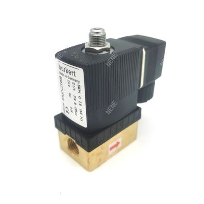 FKM Sello válvula solenoide G1/4 pulgadas G1/4 pulgadas 00125304 6013 Tipo de acción directa 2/2 Normalmente cerrado 3.0 Agujero de flujo Sello FKM 220VAC 8W 0~10bar Cuerpo de válvula de latón