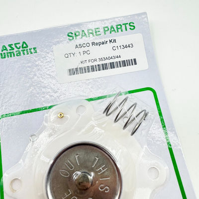 Kit de reparación de diafragma de ASCO C113443 3/4 pulgadas para válvula de solenoide de pulso SCG353A043 Nitril/Viton