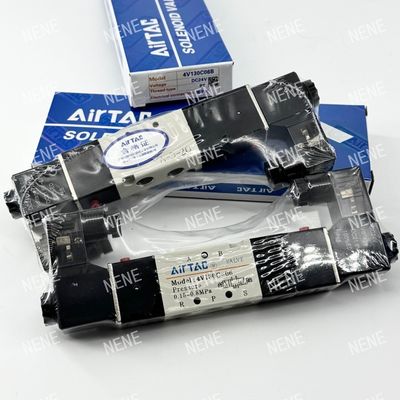 5 Dirección 3 Posición 4V130E-06 Válvula de solenoide con cuerpo de aleación de aluminio