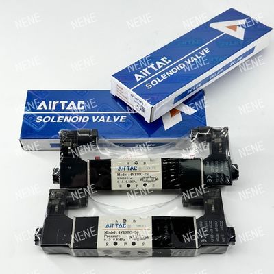 Válvula electromagnética 4V130P-06 AIRTAC para el control de aire preciso en el rango de presión de 0,15 a 0,8 MPa