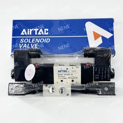 Válvula de solenoide 4V330C-08 AIRTAC para el aire de 0,15 a 0,8 MPa 21 a 114 Psi aire fluido