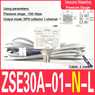 Medidor de presión medidor de vacío ZSE30A-01-N Medidor de presión de precisión SMC tipo 01