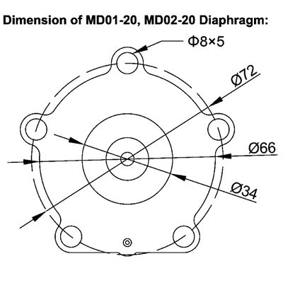 TH-5820-B MD01-20 MD02-20 Diafragma para 3/4' Taeha válvula de pulso TH-4820-B TH-5825-B TH-5820-C TH-4820-C