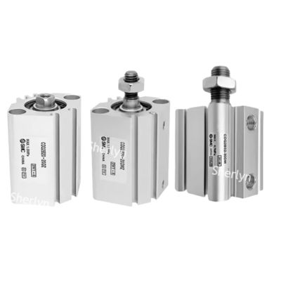 Cilindro estándar SMC CQ2A12-5D CQ2, Diámetro interior del cilindro de 12 mm, Carrera de 5 mm, Acción de cilindro de doble efecto, Montaje roscado en ambos extremos