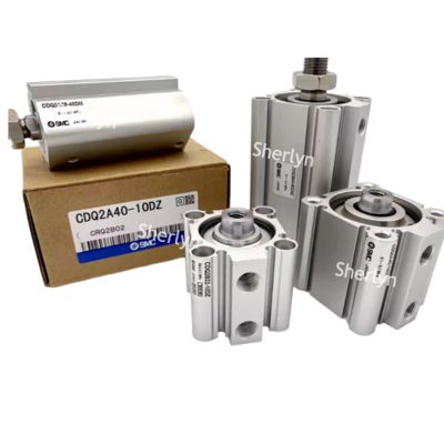 Cilindro estándar SMC CQ2A12-10D CQ2, diámetro interior del cilindro de 12 mm, carrera de 10 mm, acción de cilindro de doble efecto, montaje roscado en ambos extremos