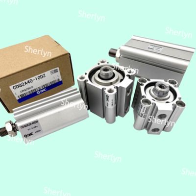 Cilindro estándar SMC CQ2A12-5D CQ2, Diámetro interior del cilindro de 12 mm, Carrera de 5 mm, Acción de cilindro de doble efecto, Montaje roscado en ambos extremos