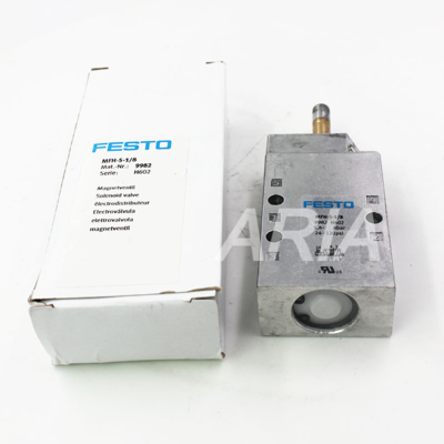 MFH-5-1/8 9982 Válvula solenoide 5/2, retorno por muelle 1.8-8 bar G 1/8, Bobina se vende por separado