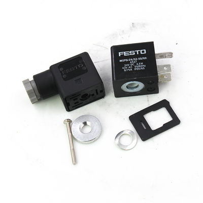BOBINA DE SOLENOIDE FESTO 4527 MSFG-24-50/60, 24VDC, 4.5W, IP65, Aletas de enchufe para MSSD-F, 3 pines