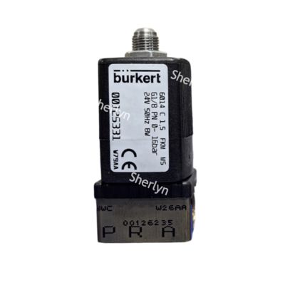 G1/8 Burkert Solenoid Valve 00125331 6014 C Normally Closed AC24V 0~16bar 3/2 Way Brass Body