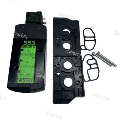 Válvula de solenoide ASCO de doble bobina SCG553A002MS de 3/2 vías de la serie 553